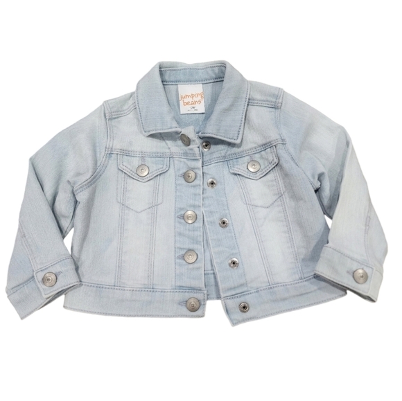 Jumping Beans Denim Jacket Size 12 Months B0026 - Picture 1 of 2
